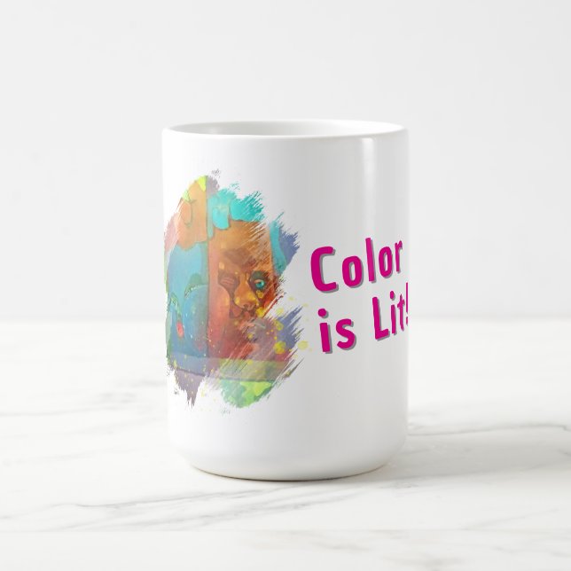 Taza de café de invierno artística acogedora (Centro)
