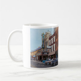 Taza de café de Jackson Michigan del teatro de