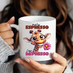 Taza De Café De Jirafa Divertida Y Graciosa