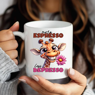 Taza De Café De Jirafa Divertida Y Graciosa