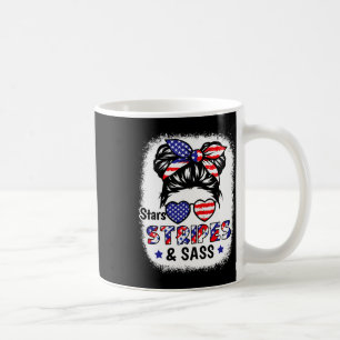 Taza De Café De Julio Estrella Stripes S Bandera Estadounidense