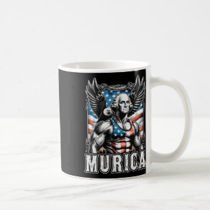Taza De Café De Julio Funny Patriótico George Washington 4 de J