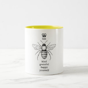Taza de café de la abeja usted mismo