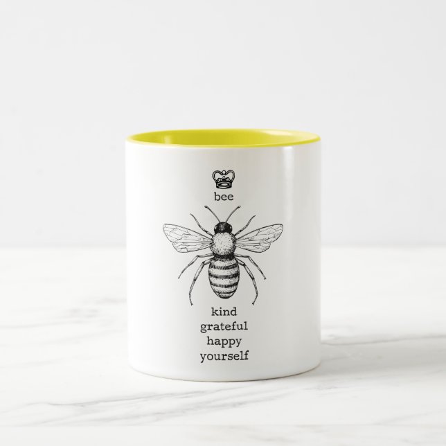 Taza de café de la abeja usted mismo (Centro)