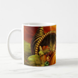 Taza de café de la acción de gracias de la