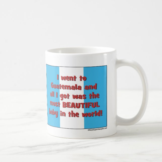 Taza de café de la adopción de Guatemala (Derecha)
