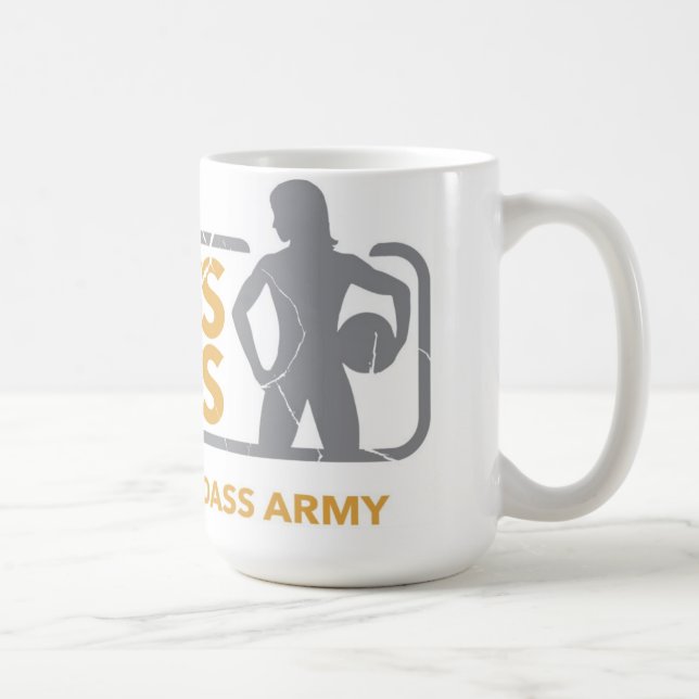 Taza de café de la aptitud de Badass (Derecha)