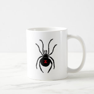 taza de café de la araña de la viuda negra