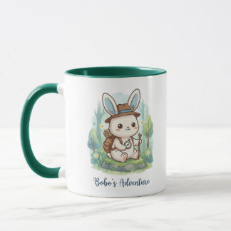 Taza de café de la aventura de Bobo Bunny - Kawaii