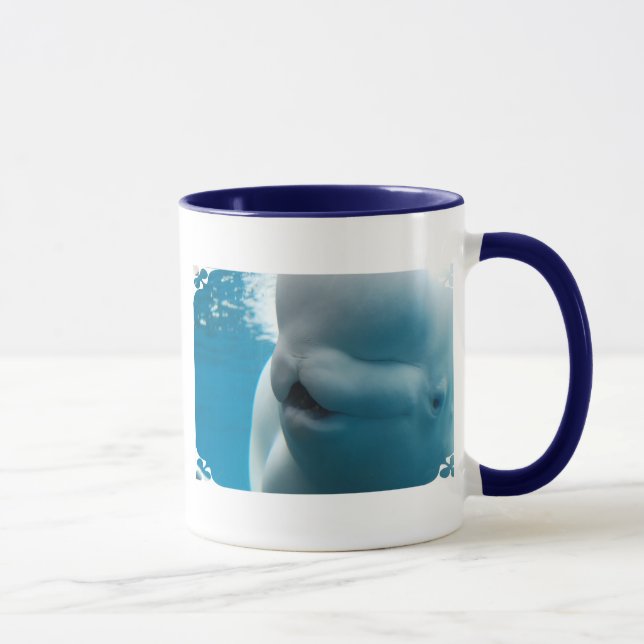 Taza de café de la ballena de la beluga (Derecha)
