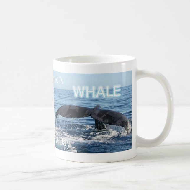 Taza de café de la ballena del océano (Derecha)