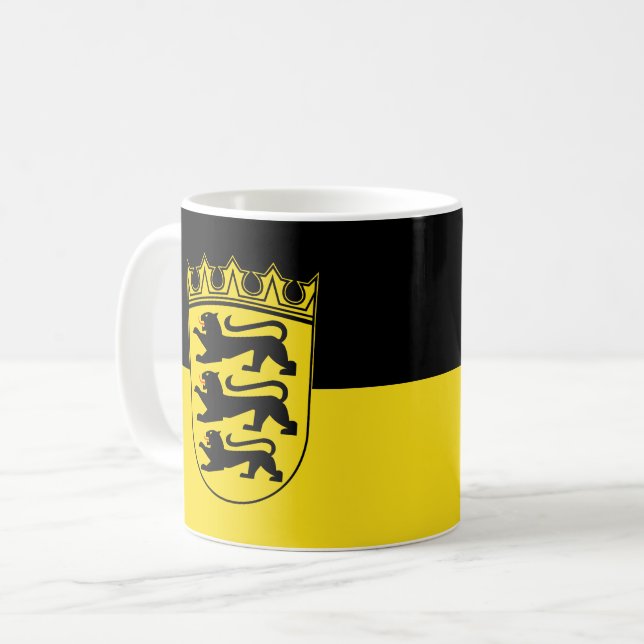 Taza de café de la bandera de Baden-Württemberg (Anverso izquierdo)