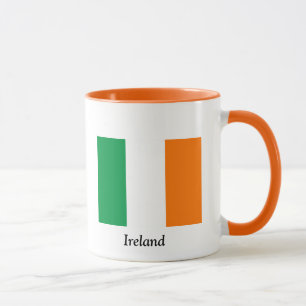 Taza de café de la bandera de Irlanda