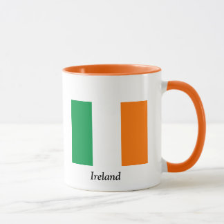 Taza de café de la bandera de Irlanda