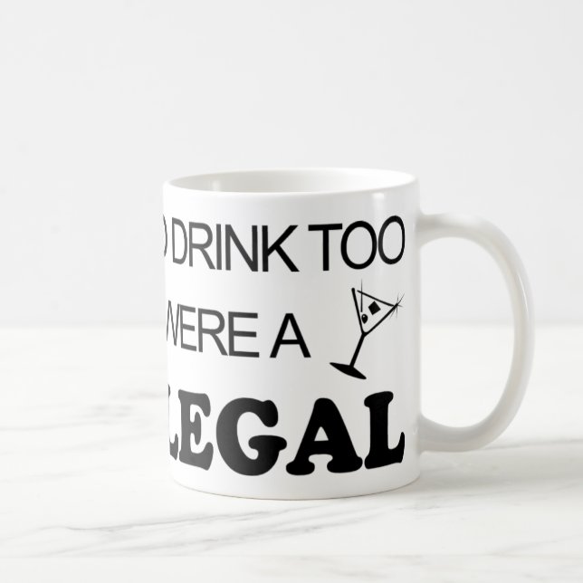 Taza De Café De la bebida Paralegal también - (Derecha)