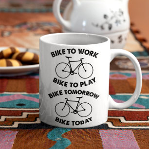 Taza De Café De la bici ciclo fresco para siempre -