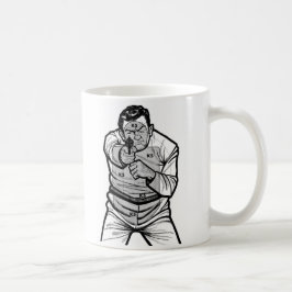 Taza de café de la blanco del chico malo