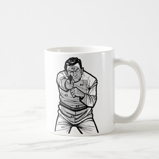 Taza de café de la blanco del chico malo (Derecha)