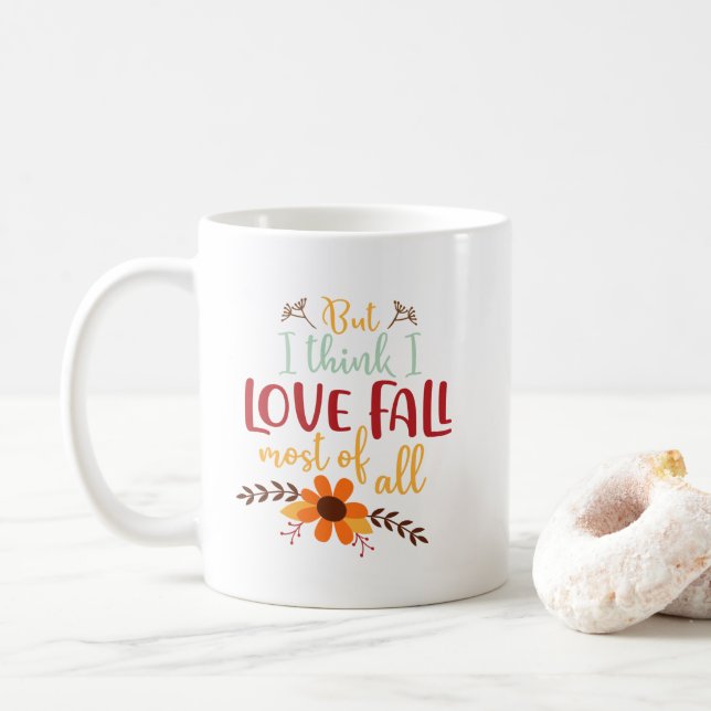 Taza de café de la caída (Con donut)