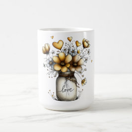 Taza de café de la calidez de un hermoso hogar