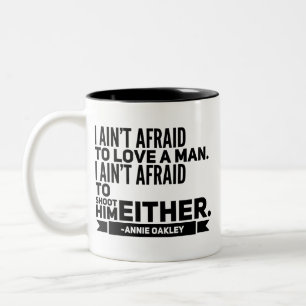 Taza de café de la cita de Annie Oakley