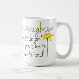 Taza de café de la cita de la hija