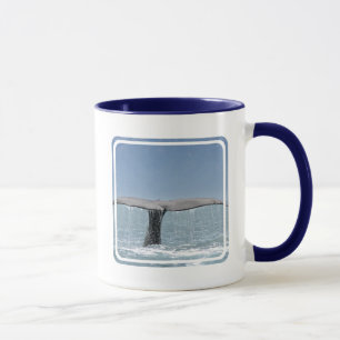 Taza de café de la cola de la ballena