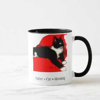 Taza de café de la colección de Meowu (jaspe)