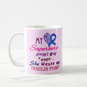 Taza de café de la conciencia de la diabetes T1 mi