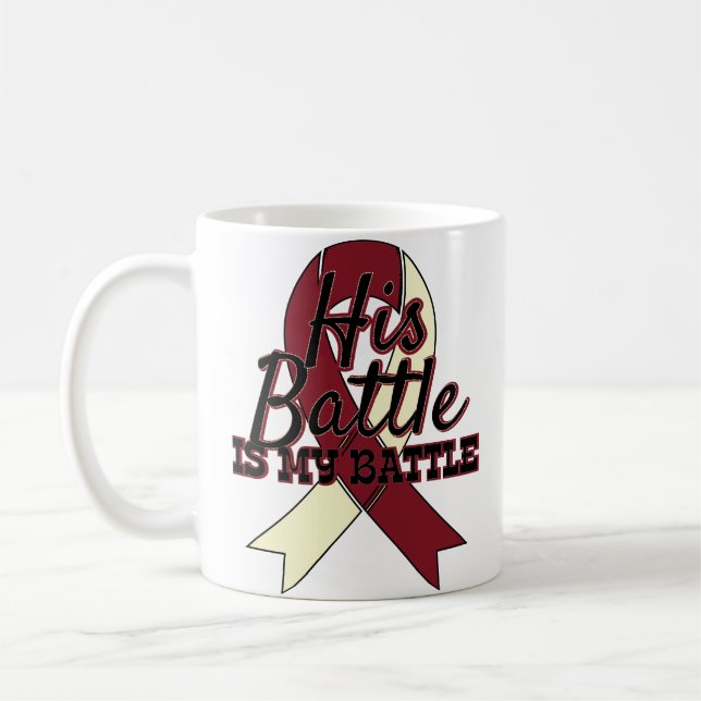 Taza de café de la conciencia del cáncer de cabeza (Izquierda)