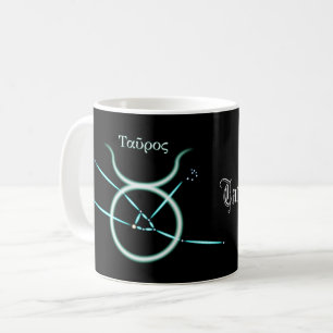 Taza de café de la constelación del zodiaco Tauro
