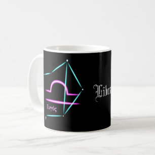 Taza de café de la constelación zodiacal Libra