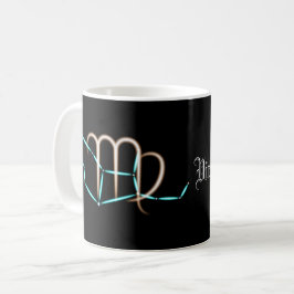 Taza de café de la constelación zodiacal Virgo