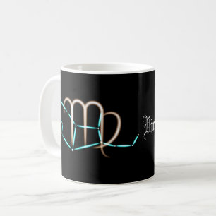 Taza de café de la constelación zodiacal Virgo