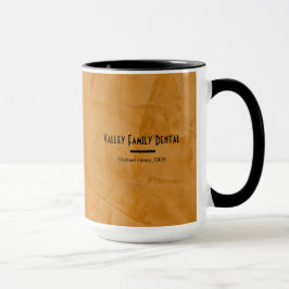 Taza de café de la consulta dental