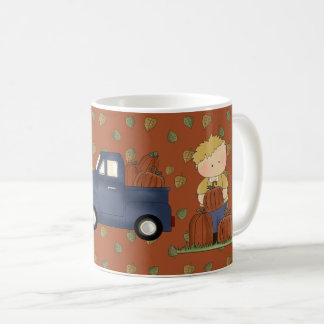 Taza De Café De La Cosecha De Calabaza