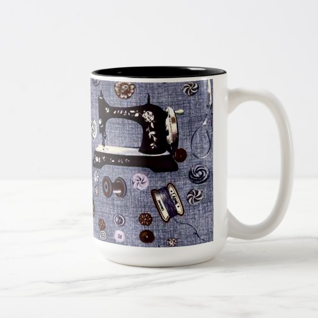 Taza de café de la costurera de las máquinas de (Derecha)