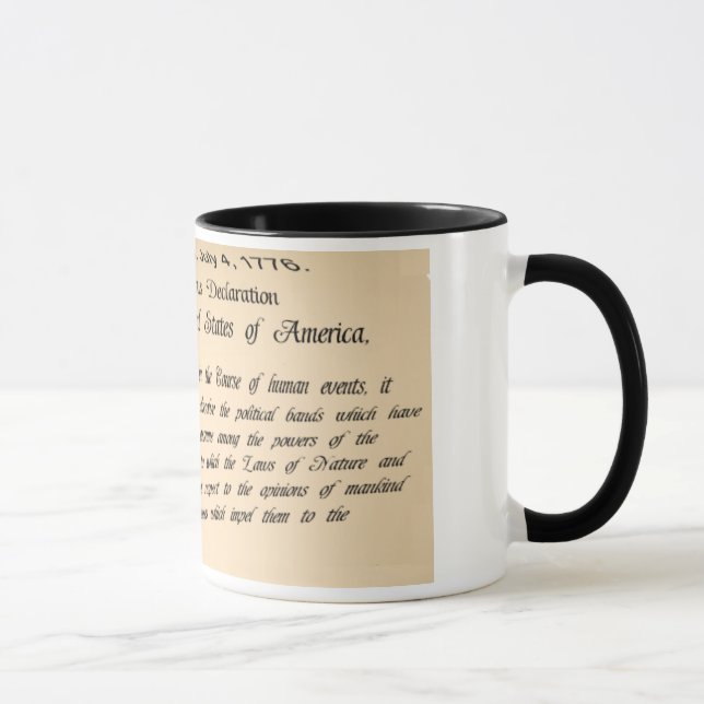 Taza de café de la Declaración de Independencia (Derecha)