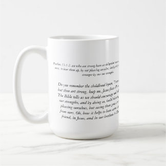 Taza de café de la dedicación de la amistad