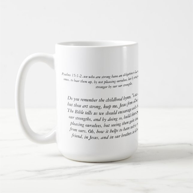 Taza de café de la dedicación de la amistad (Izquierda)