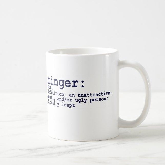 TAZA DE CAFÉ DE LA DEFINICIÓN DE MINGER (Derecha)