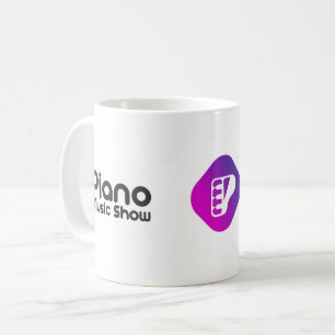 Taza de café de la demostración de la música de