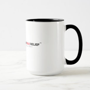 Taza de café de la desgravación fiscal del