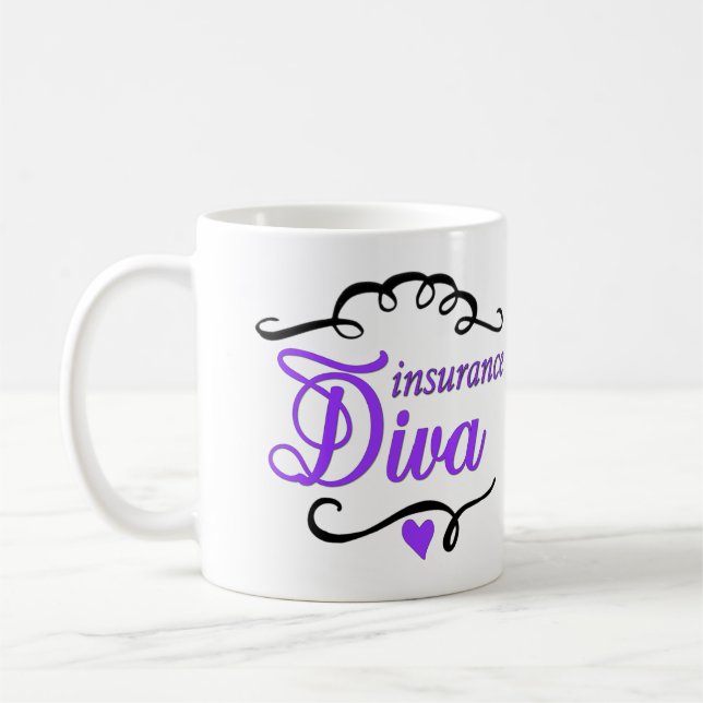Taza de café de la diva del seguro (Izquierda)