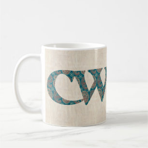 Taza de café de la diversión, lema Galés Paisle