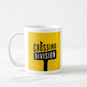 Taza de café de la división de travesía
