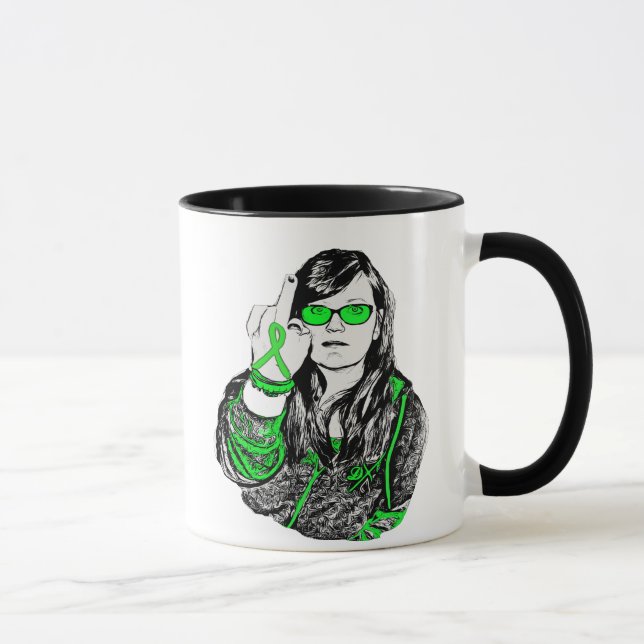 Taza de café de la enfermedad de Lyme F Off (Derecha)