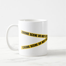 Taza de café de la escena del crimen de la policía
