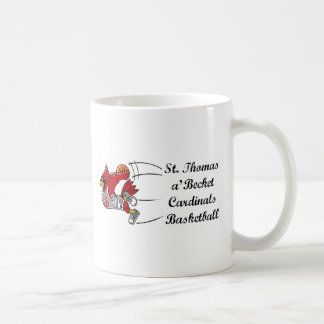 Taza de café de la escritura del baloncesto de los