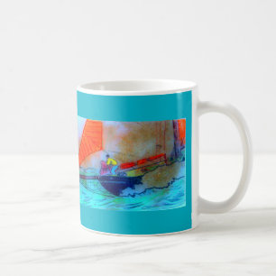 taza de café de la escuela de vela